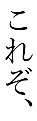 これぞ、